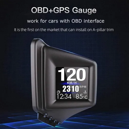 KAOLALI Compteur de Vitesse, Affichage tête Haute pour Voitures OBD, Compteur de Vitesse GPS, affichage tête haute KMH/MPH pour Toutes les Voitures