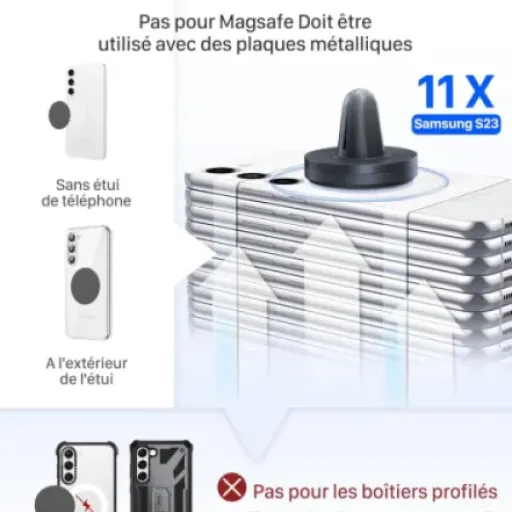 Test YOSH Support Téléphone Voiture Magnétique : petit, pas cher et il fait le job