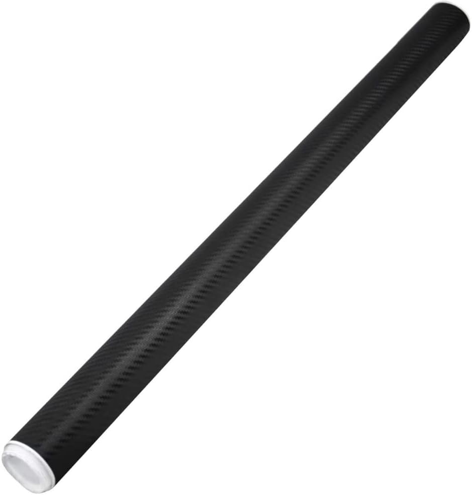 Film Vinyle Carbone 3D 1,5 M X 30 CM – Style Auto Van Moto - Style de voiture, van, vélo, application facile, finition lisse, amovible sans laisser de résidus, mise à niveau du style DIY noir