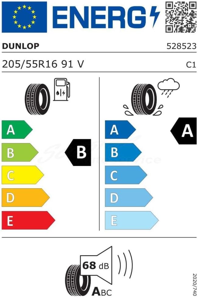 205/55 R16 91V BLURESPONSE -55/55/R16 91V - A/B/68dB - Pneu d'Été