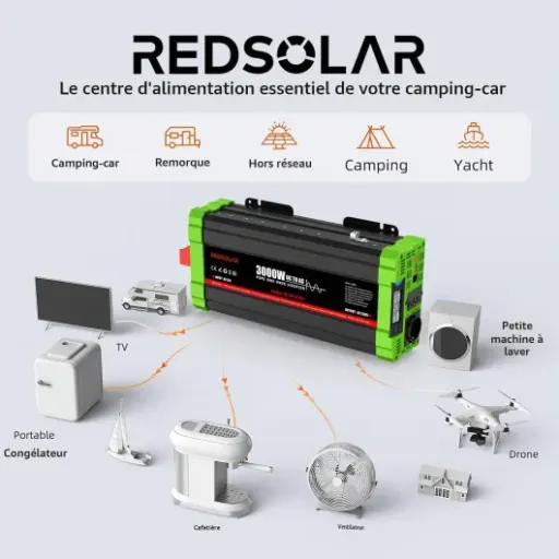 Test REDSOLAR 3000W Pur Sinus : un gros onduleur 12V qui fait le job pour le camping-car et l’atelier mobile