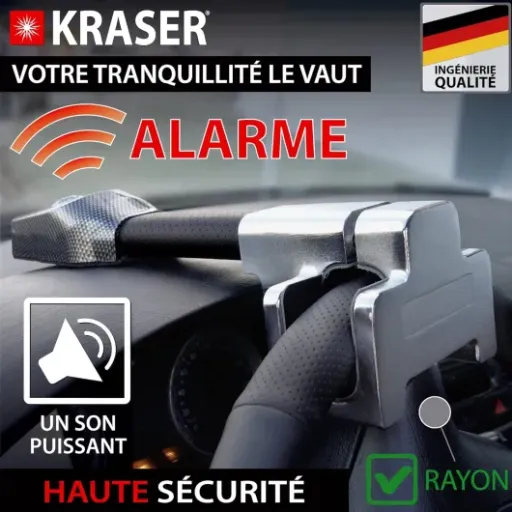 Test KRASER KR830 : la canne antivol qui mise sur le gros bruit et l’effet dissuasif